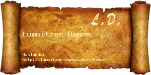 Lumnitzer Damos névjegykártya